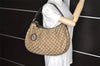 Authentic GUCCI Sukey Shoulder Tote Bag GG Canvas Leather 232955 Brown 5309K