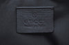Authentic GUCCI Hand Bag Pouch Purse Nylon Leather 0391103 Black 5312F