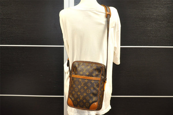 Authentic Louis Vuitton Monogram Danube MM Shoulder Cross Bag M45264 LV 5313I