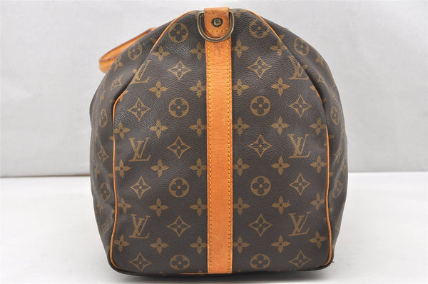 Auth Louis Vuitton Monogram Keepall Bandouliere 50 M41416 Boston Bag Junk 5316K