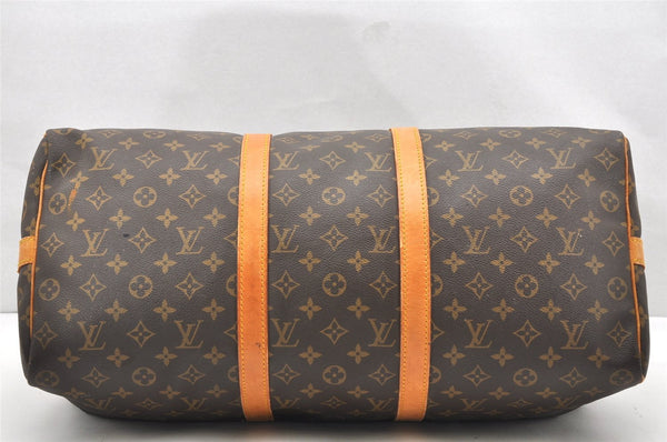 Auth Louis Vuitton Monogram Keepall Bandouliere 50 M41416 Boston Bag Junk 5316K