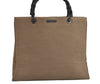 Authentic GUCCI Bamboo Vintage Hand Bag Canvas Leather 0021010 Beige 5317J