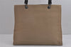 Authentic GUCCI Bamboo Vintage Hand Bag Canvas Leather 0021010 Beige 5317J
