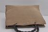 Authentic GUCCI Bamboo Vintage Hand Bag Canvas Leather 0021010 Beige 5317J