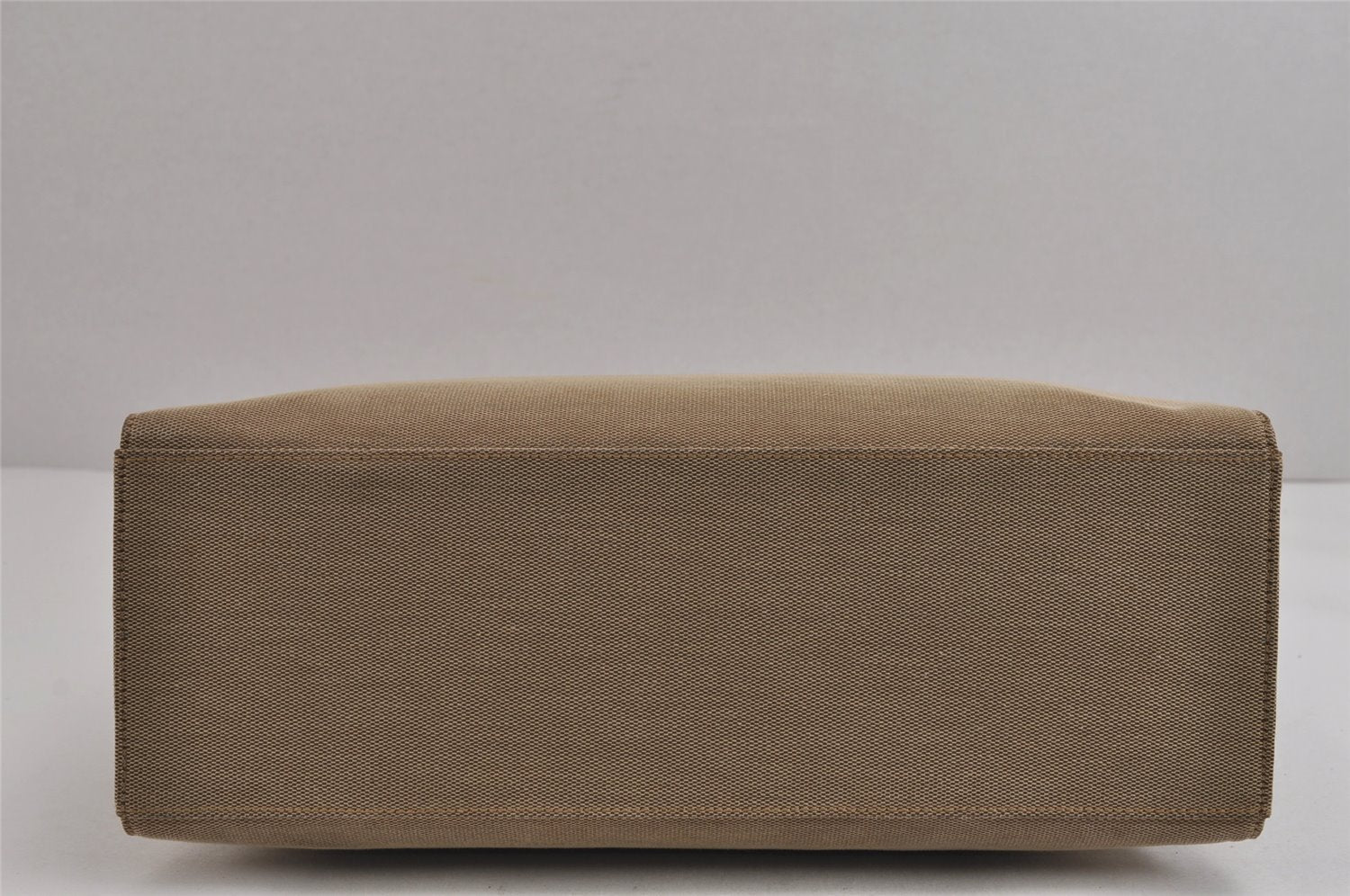 Authentic GUCCI Bamboo Vintage Hand Bag Canvas Leather 0021010 Beige 5317J