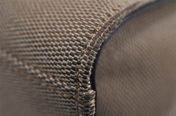 Authentic GUCCI Bamboo Vintage Hand Bag Canvas Leather 0021010 Beige 5317J