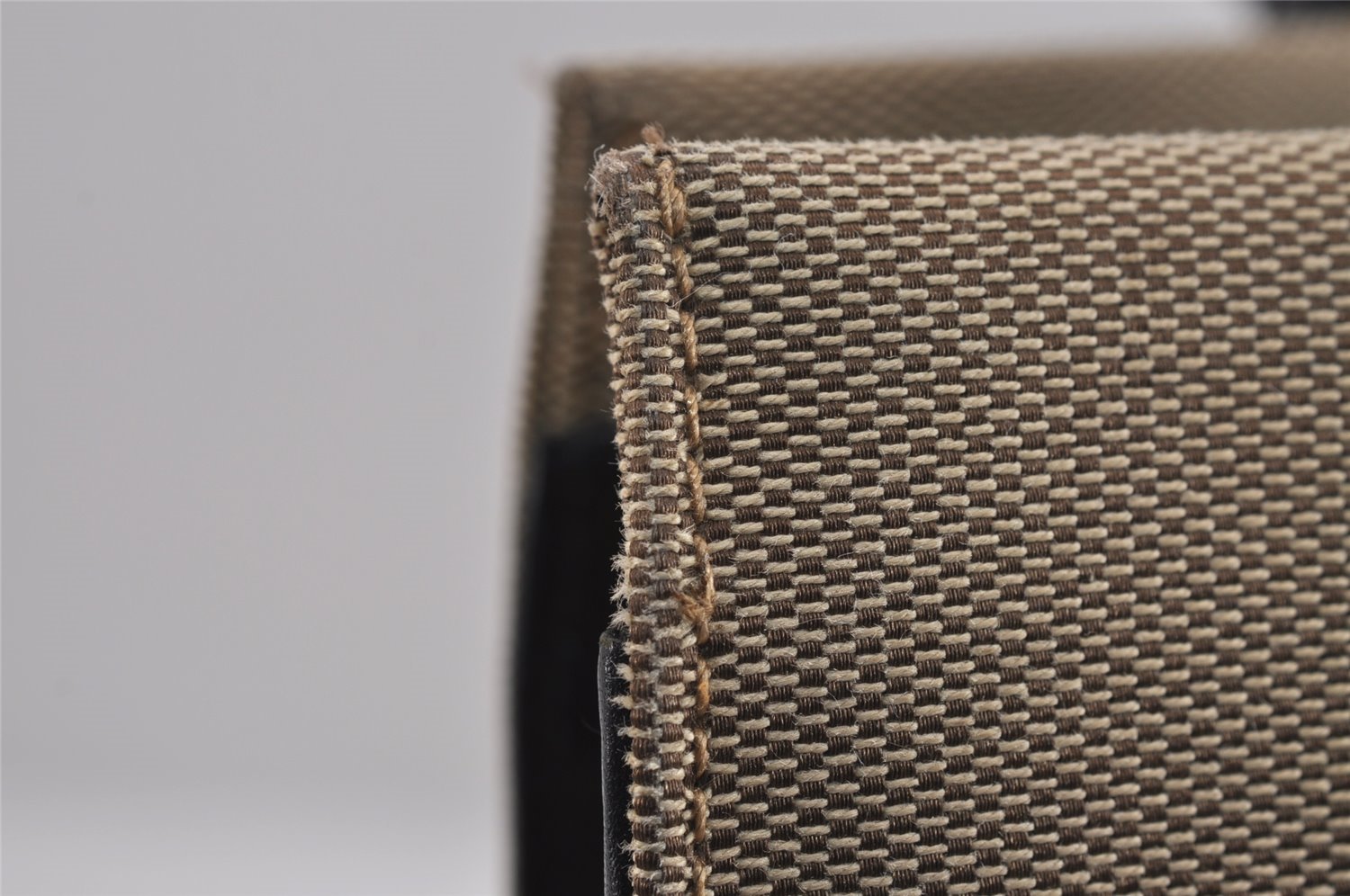 Authentic GUCCI Bamboo Vintage Hand Bag Canvas Leather 0021010 Beige 5317J