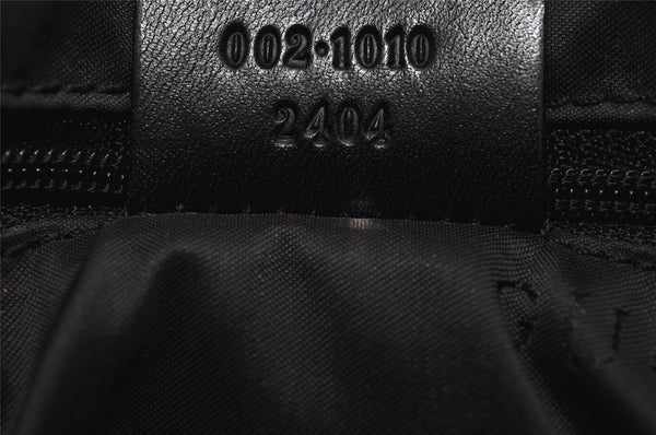 Authentic GUCCI Bamboo Vintage Hand Bag Canvas Leather 0021010 Beige 5317J