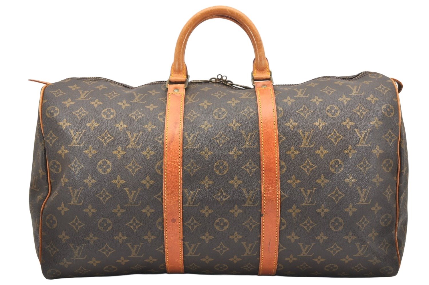 Authentic Louis Vuitton Monogram Keepall 50 Travel Boston Bag M41426 LV 5317K