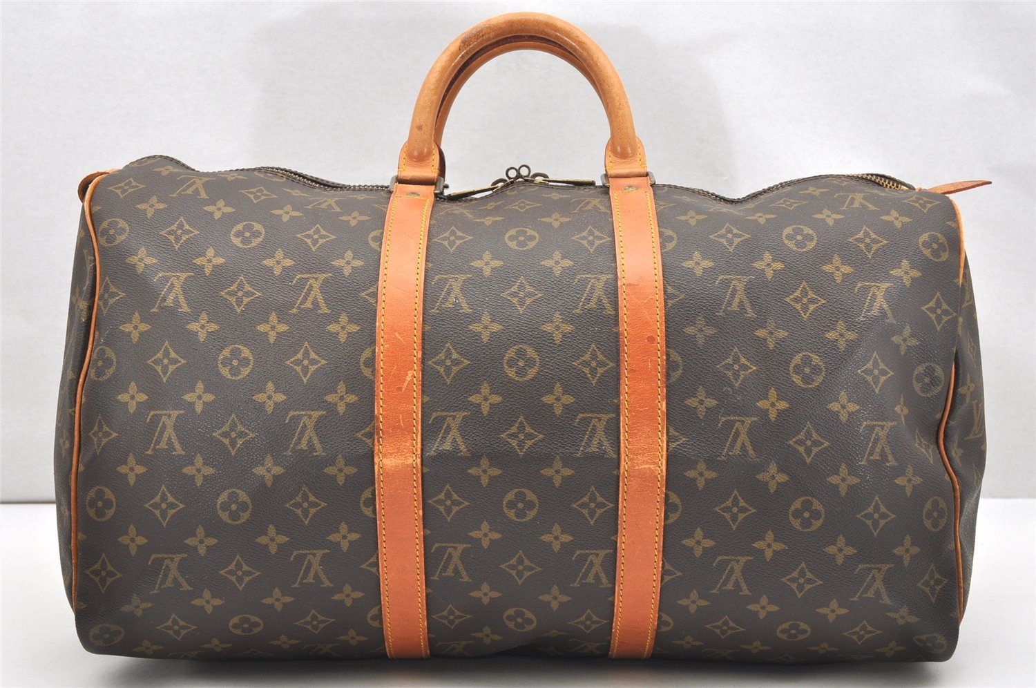 Authentic Louis Vuitton Monogram Keepall 50 Travel Boston Bag M41426 LV 5317K