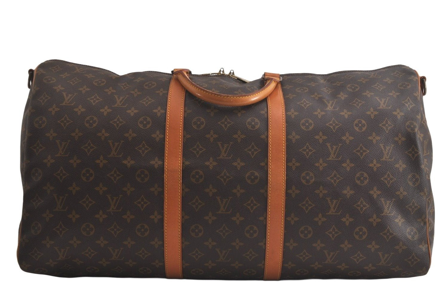 Authentic Louis Vuitton Monogram Keepall Bandouliere 60 M41412 Boston Bag 5318K