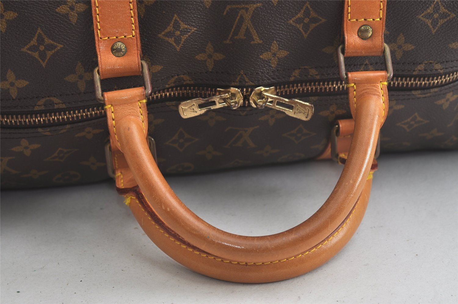 Authentic Louis Vuitton Monogram Keepall Bandouliere 60 M41412 Boston Bag 5318K