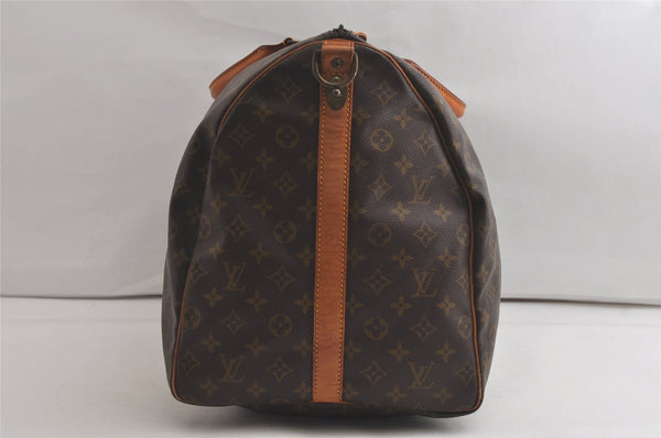 Auth Louis Vuitton Monogram Keepall Bandouliere 60 Boston Bag Old Model 5319K