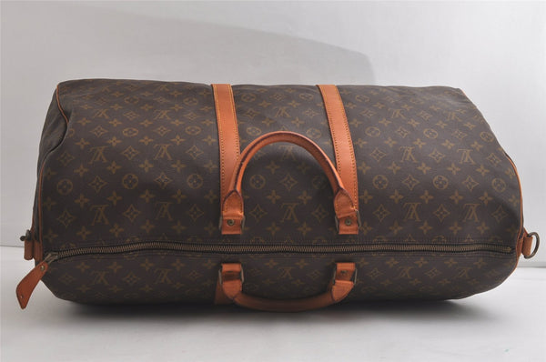 Auth Louis Vuitton Monogram Keepall Bandouliere 60 Boston Bag Old Model 5319K