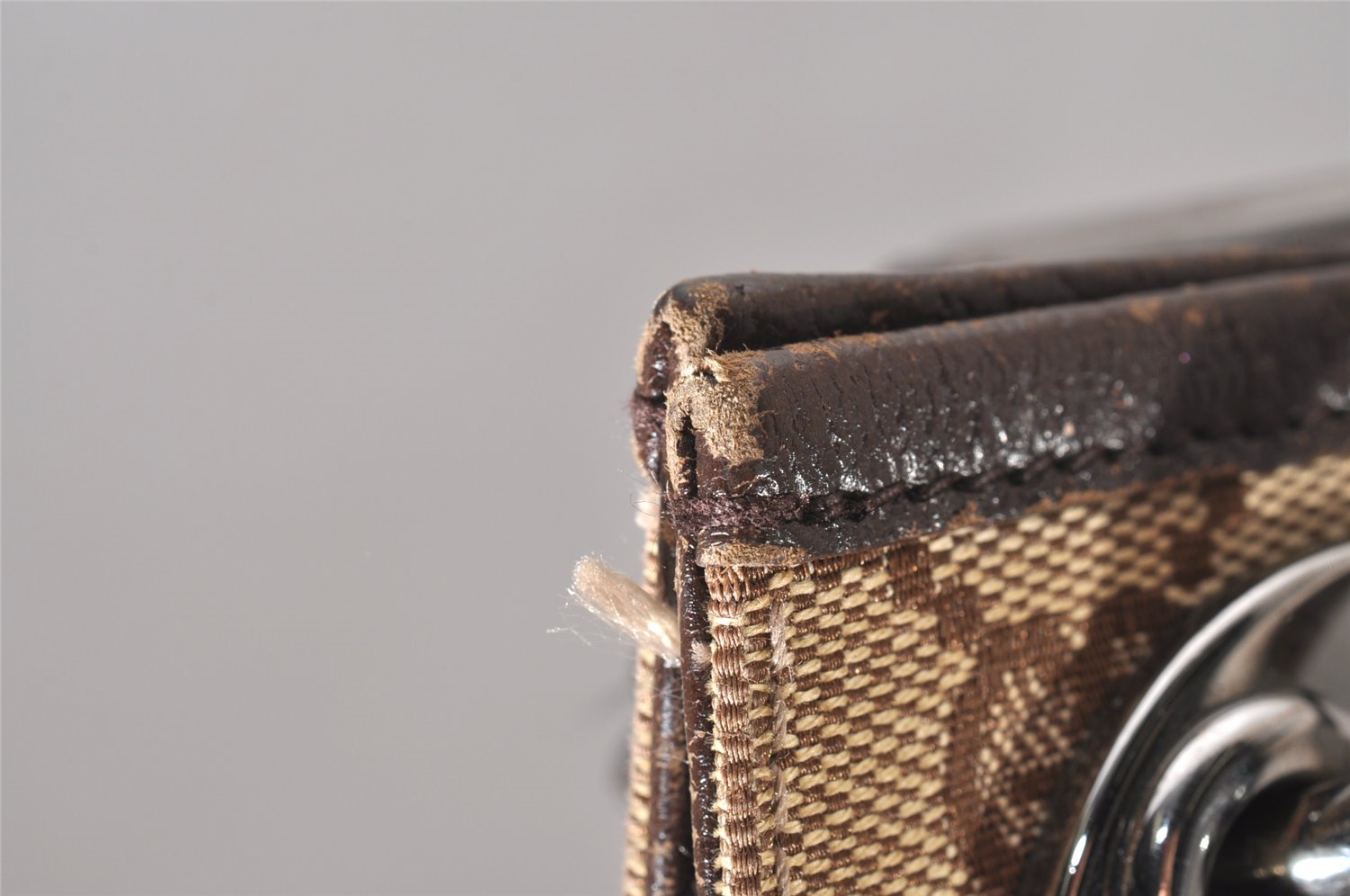 Authentic GUCCI Eclipse Shoulder Cross Bag GG Canvas Leather 120842 Brown 5320I