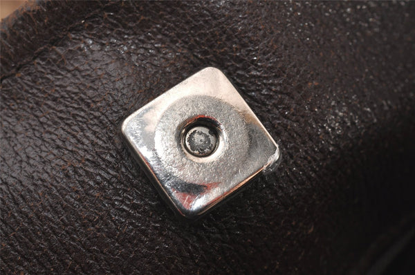 Authentic GUCCI Eclipse Shoulder Cross Bag GG Canvas Leather 120842 Brown 5320I