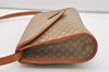 Authentic CELINE Macadam Blason Shoulder Cross Body Bag PVC Leather Beige 5320J