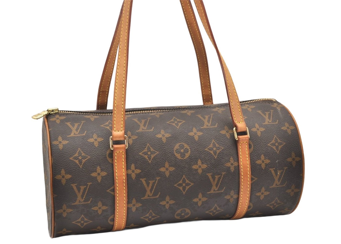 Authentic Louis Vuitton Monogram Papillon 30 Hand Bag M51385 LV 5320K