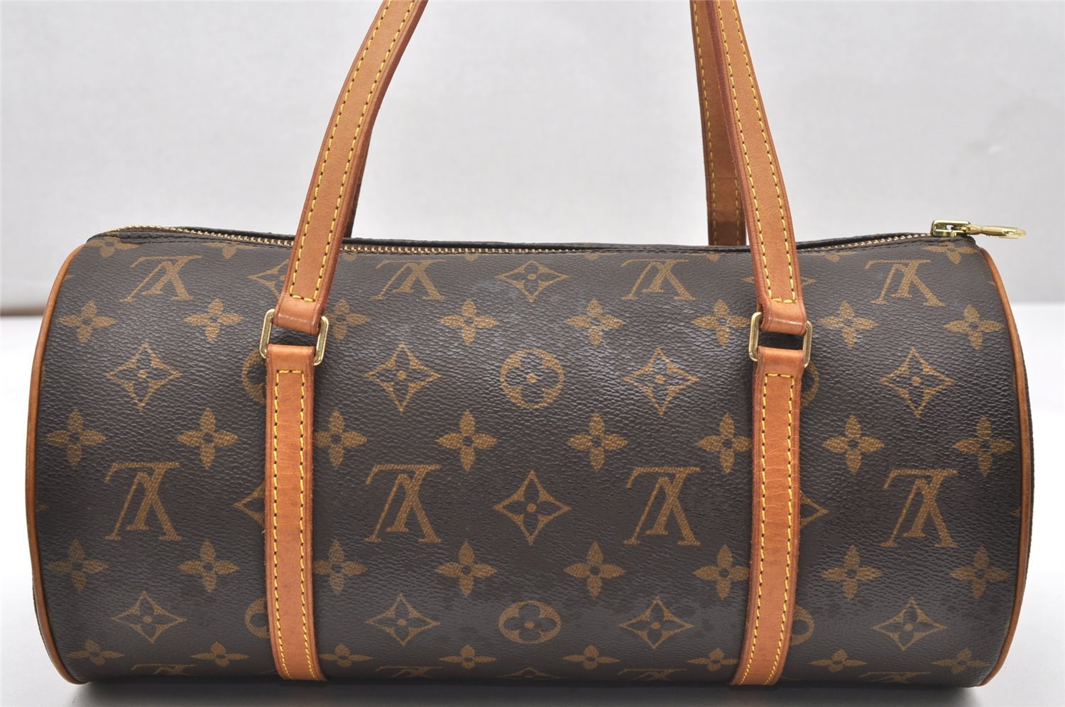 Authentic Louis Vuitton Monogram Papillon 30 Hand Bag M51385 LV 5320K