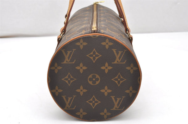 Authentic Louis Vuitton Monogram Papillon 30 Hand Bag M51385 LV 5320K