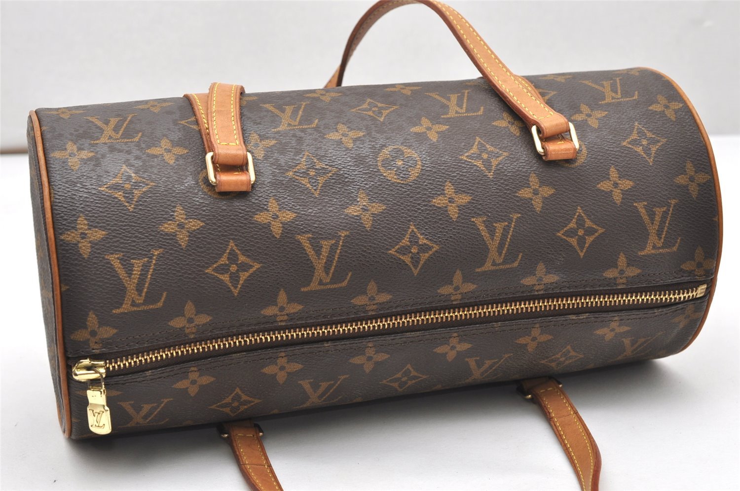 Authentic Louis Vuitton Monogram Papillon 30 Hand Bag M51385 LV 5320K
