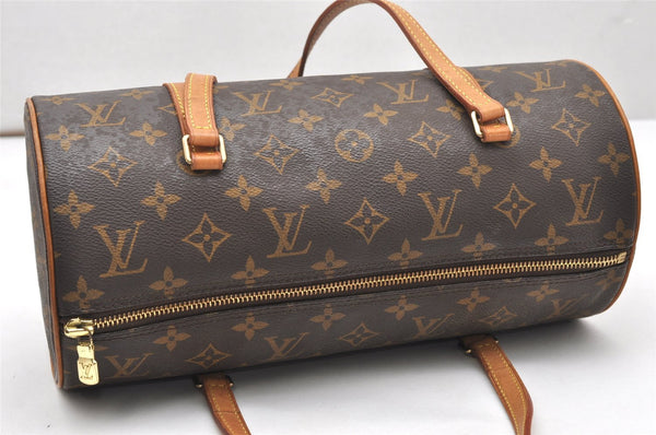 Authentic Louis Vuitton Monogram Papillon 30 Hand Bag M51385 LV 5320K