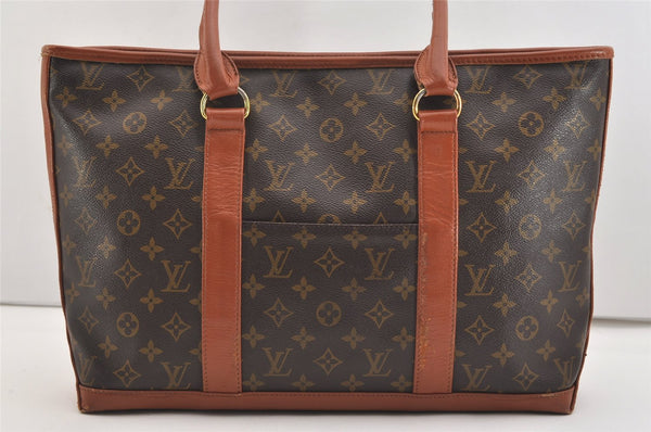 Auth Louis Vuitton Monogram Sac Weekend PM Vintage Tote Hand Bag M42425 LV 5322J