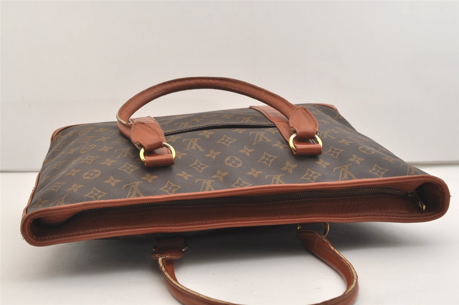 Auth Louis Vuitton Monogram Sac Weekend PM Vintage Tote Hand Bag M42425 LV 5322J