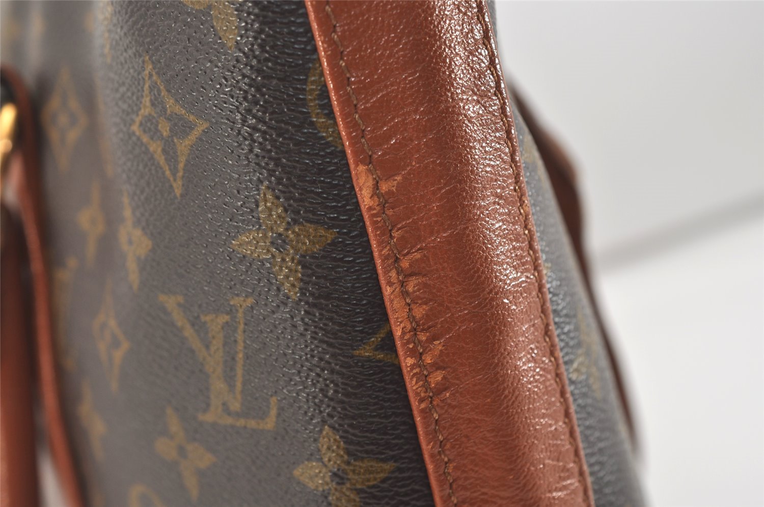 Auth Louis Vuitton Monogram Sac Weekend PM Vintage Tote Hand Bag M42425 LV 5322J