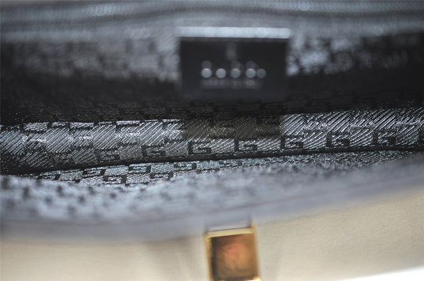 Authentic GUCCI Vintage Shoulder Hand Bag Purse Leather Black 5323I