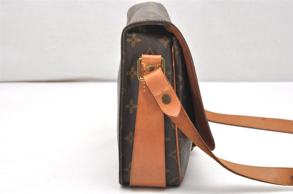 Authentic Louis Vuitton Monogram Cartouchiere GM M51252 Shoulder Cross Bag 5323K