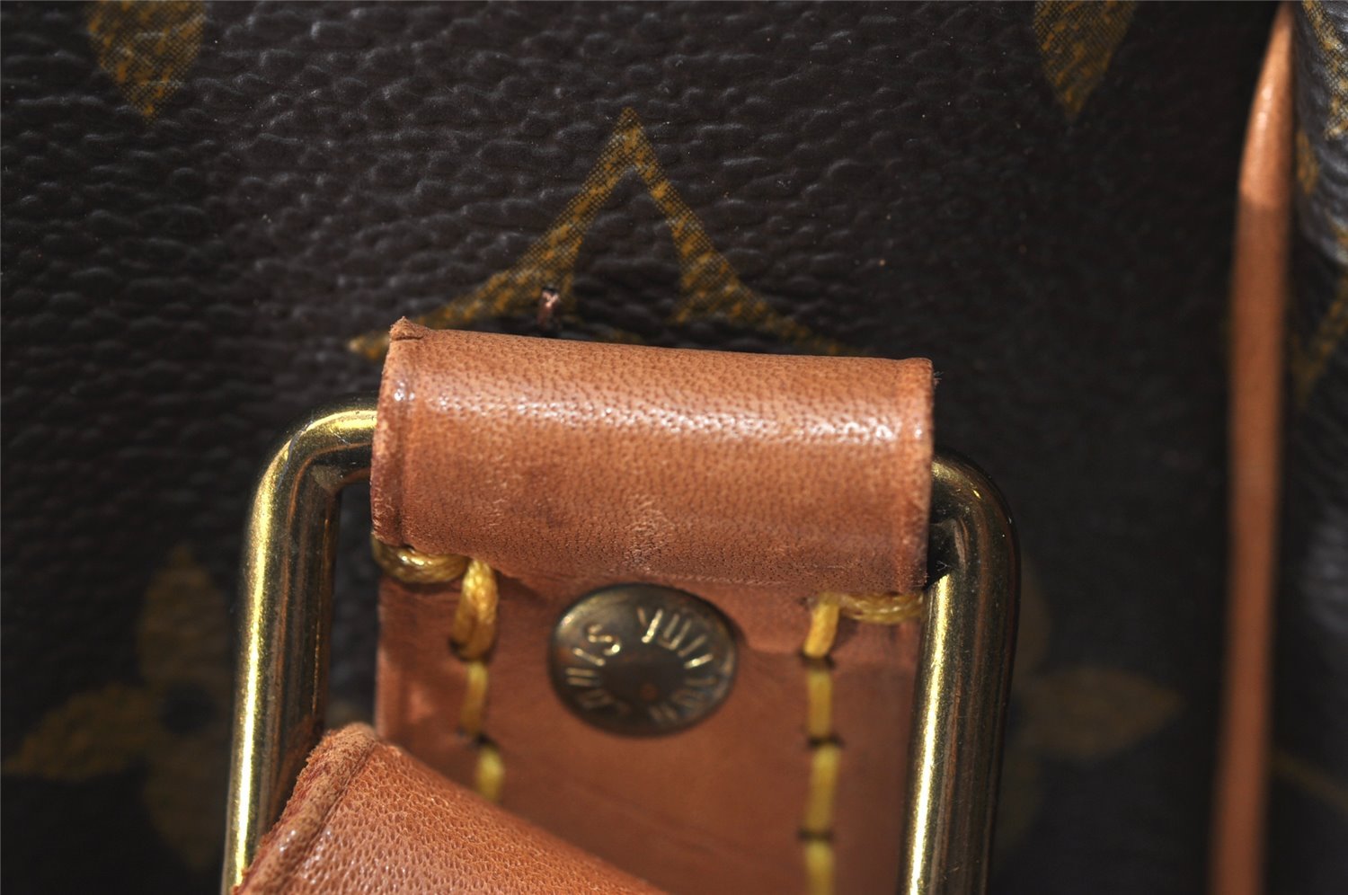 Authentic Louis Vuitton Monogram Cartouchiere GM M51252 Shoulder Cross Bag 5323K