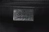 Authentic GUCCI Vintage Shoulder Bag Purse GG Canvas Leather 0014198 Black 5324I