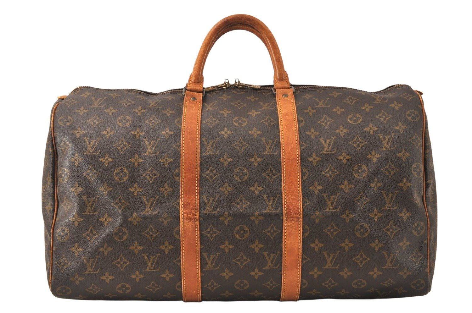 Authentic Louis Vuitton Monogram Keepall 50 Travel Boston Bag M41426 LV 5324K