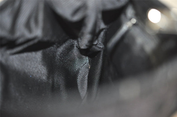 Authentic GUCCI Jackie Shoulder Hand Bag GG Canvas Leather 0013306 Black 5326I