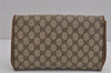 Authentic GUCCI Shoulder Cross Body Bag Purse GG PVC Leather Brown Junk 5326J