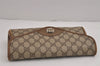 Authentic GUCCI Shoulder Cross Body Bag Purse GG PVC Leather Brown Junk 5326J