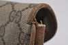 Authentic GUCCI Shoulder Cross Body Bag Purse GG PVC Leather Brown Junk 5326J