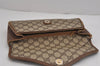 Authentic GUCCI Shoulder Cross Body Bag Purse GG PVC Leather Brown Junk 5326J