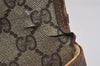 Authentic GUCCI Shoulder Cross Body Bag Purse GG PVC Leather Brown Junk 5326J