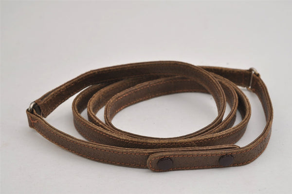 Authentic GUCCI Shoulder Cross Body Bag Purse GG PVC Leather Brown Junk 5326J