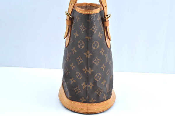 Authentic Louis Vuitton Monogram Bucket PM Shoulder Tote Bag M42238 LV 5327H