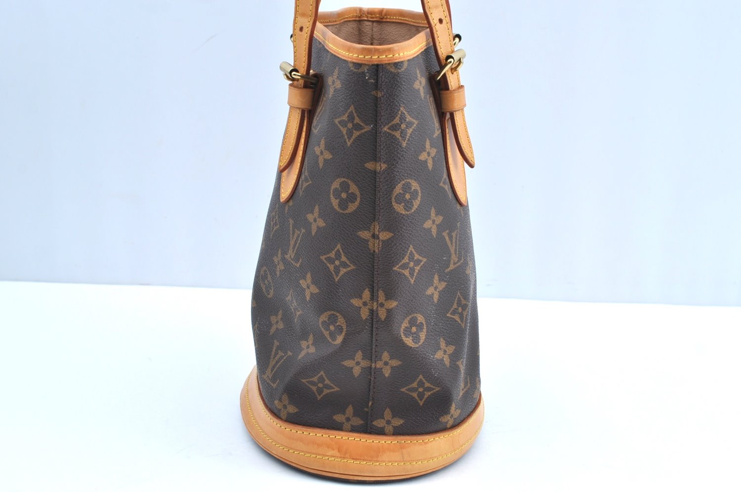 Authentic Louis Vuitton Monogram Bucket PM Shoulder Tote Bag M42238 LV 5327H