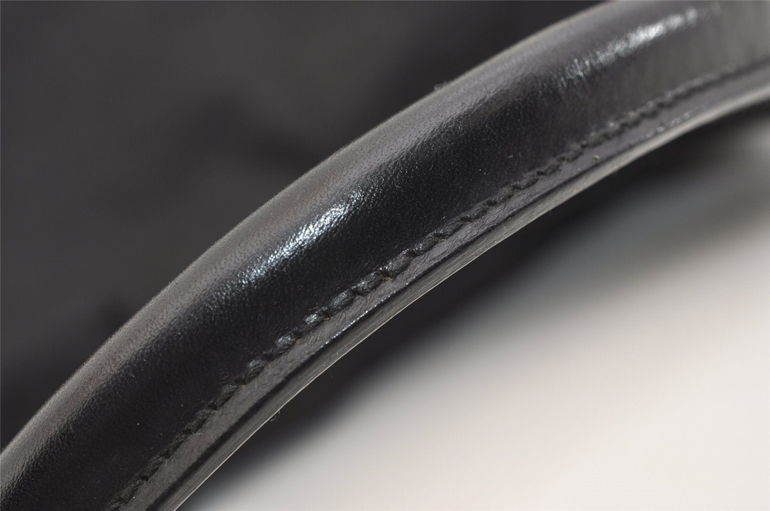 Authentic GUCCI Shoulder Hand Bag Purse GG Nylon Leather 0013766 Black 5327J