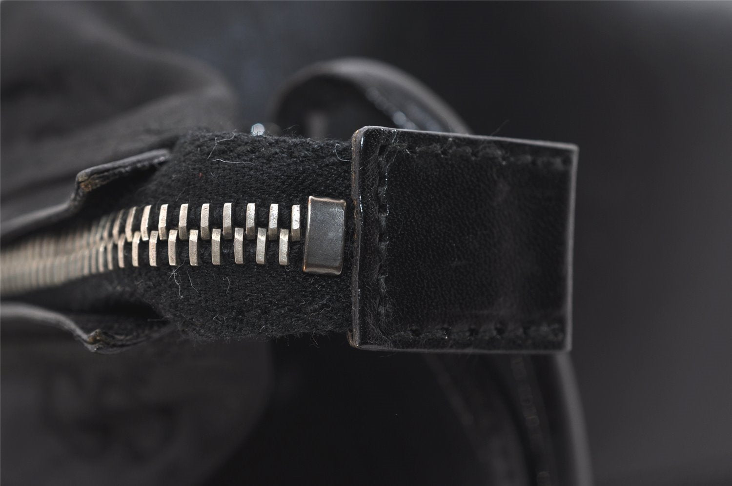 Authentic GUCCI Shoulder Hand Bag Purse GG Nylon Leather 0013766 Black 5327J