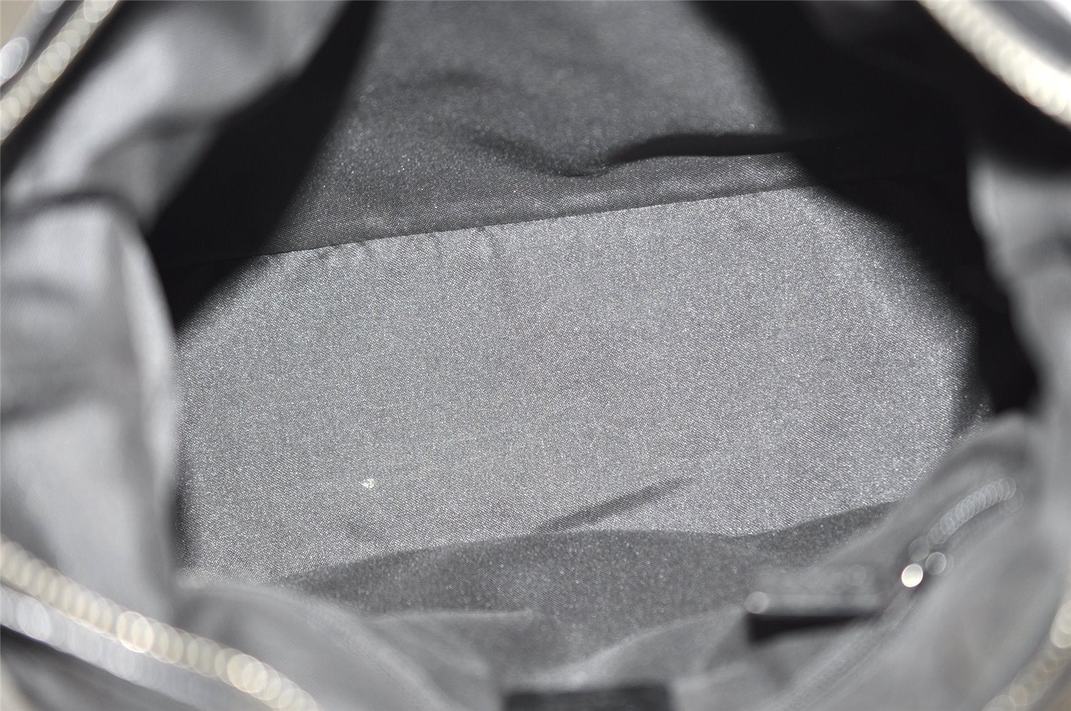 Authentic GUCCI Shoulder Hand Bag Purse GG Nylon Leather 0013766 Black 5327J