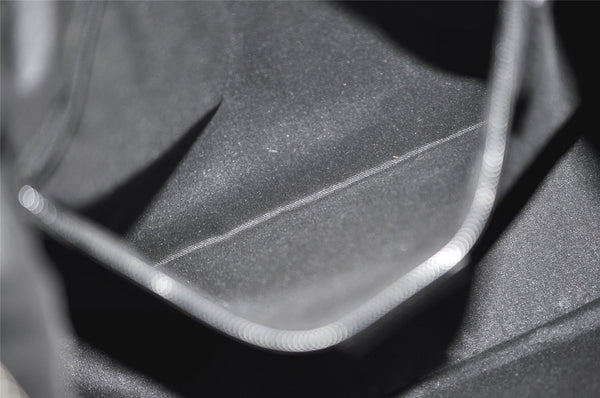 Authentic GUCCI Shoulder Hand Bag Purse GG Nylon Leather 0013766 Black 5327J