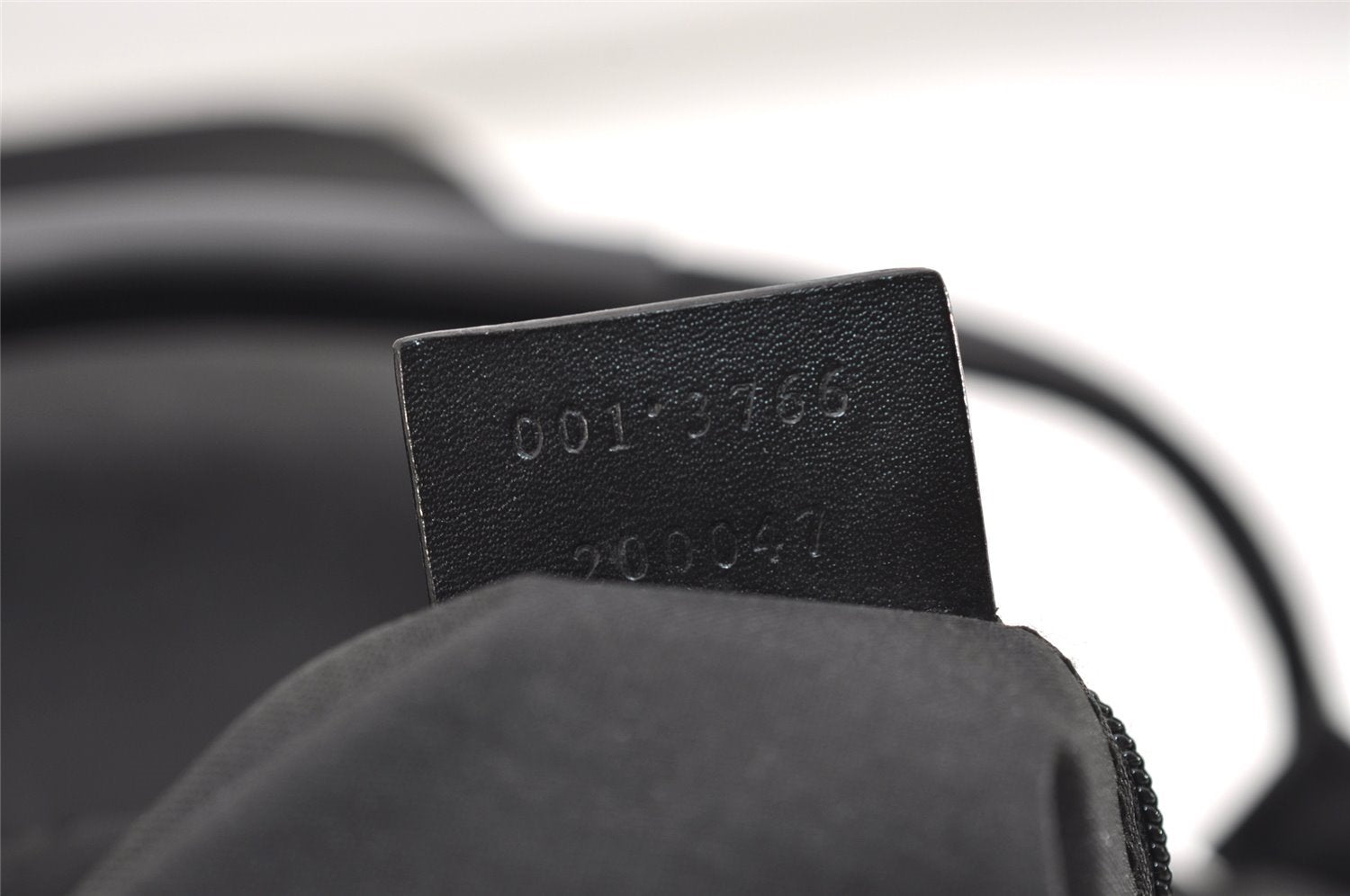 Authentic GUCCI Shoulder Hand Bag Purse GG Nylon Leather 0013766 Black 5327J