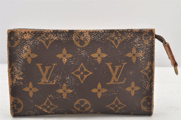 Authentic Louis Vuitton Monogram Bucket PM Shoulder Tote Bag M42238 Junk 5327K