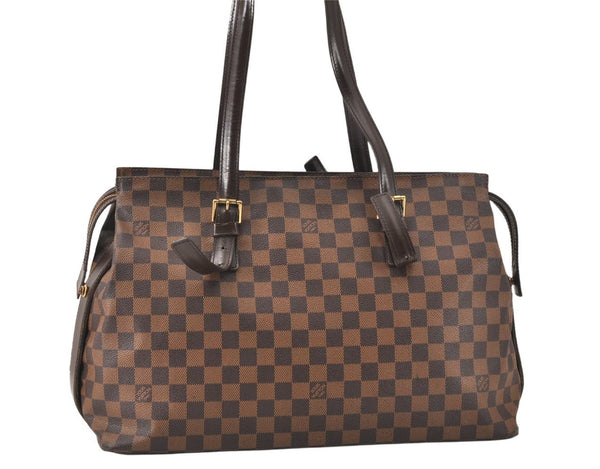 Authentic Louis Vuitton Damier Chelsea Shoulder Tote Bag N51119 LV 5328K